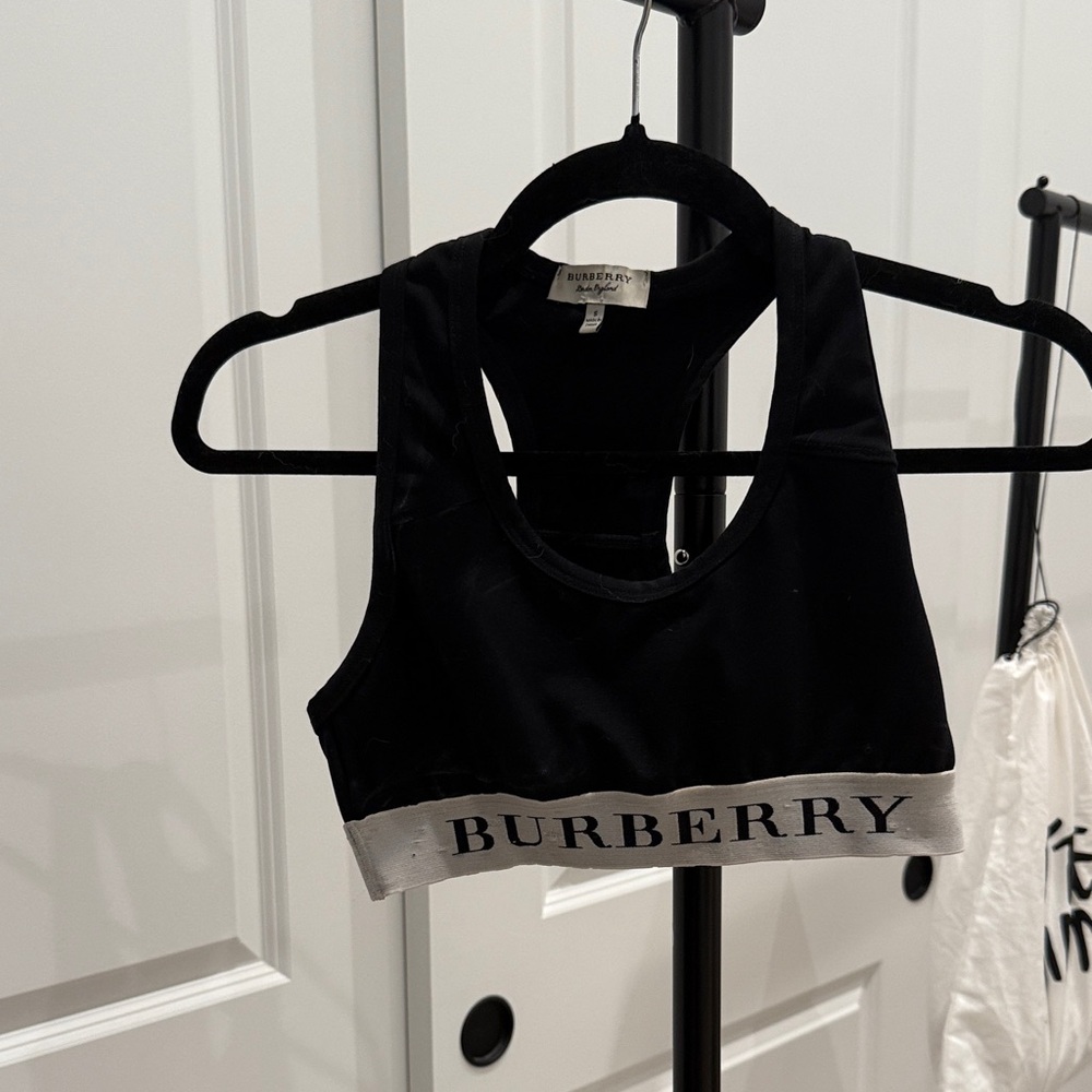 Burberry Black Sports Bra